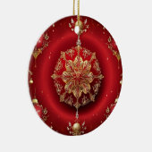 Rode Decoratieve Ornamenten Vakantie Ornament (Rechts)