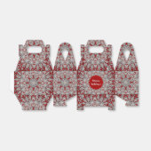 Rode Decoratieve Vakantie Cadeaubox Bedankdoosjes (Uitgevouwen)