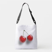 Rode dessert Glazed Cherries Crossbody Tas (Achterkant)