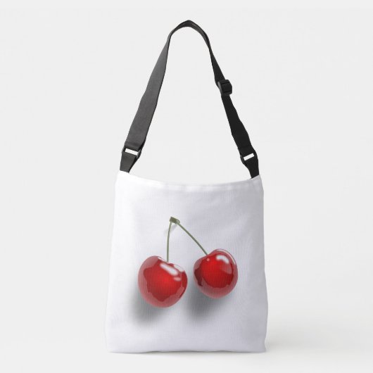 Rode dessert Glazed Cherries Crossbody Tas (Voorkant)