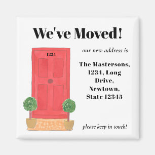 Rode deur hebben we Magnet verplaatst Magneet