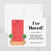 Rode deur ik heb het Briefkaart van de Aankondigin (Voorkant / Achterkant)