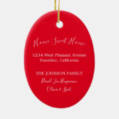 Rode deur - Nieuw startpunt Keramisch Ornament (Achterkant)