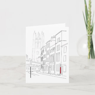Rode Deur Notecard Kaart
