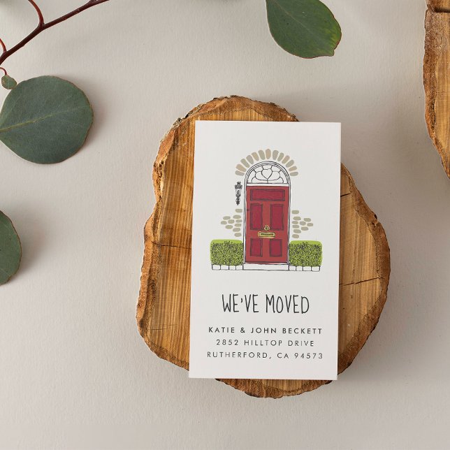 Rode deur Verplaatsende Aankondiging Kaarten invoe (Creator heeft geüpload)