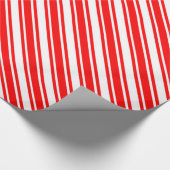 Rode diagonale snoeprietstrips cadeaupapier (Hoek)