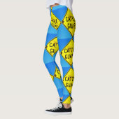 rode diamant blauw leggings (Links)