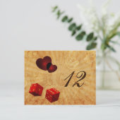 rode dice Vegas tabelnummers Briefkaart (Staand voorkant)