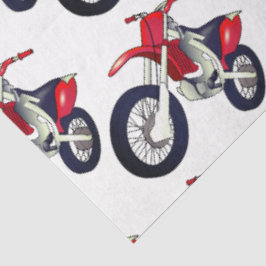 Rode Dirt Bike Motorfiets Aangepaste Kleur Achterg Tissuepapier