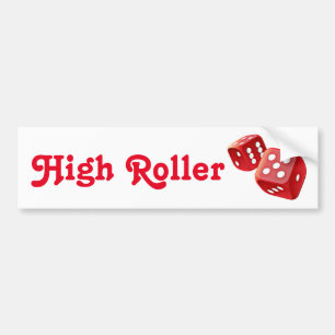 rode dobbelsteen bumpersticker