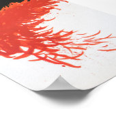 Rode doezelboa  Retro Mode Poster (Hoek)