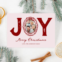 Rode Doodle Kerst Foto Vreugde