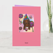 Rode Doxie Kaart (Achterkant)