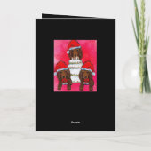 Rode Doxie Sinterklazen Kaart (Achterkant)