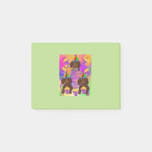 Rode Doxies Post-it® Notes (Voorkant)