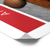 Rode dozen en foto-Afstuderen Poster (Hoek)