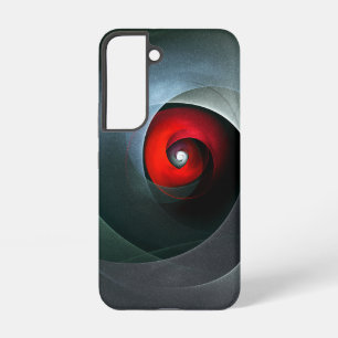 Rode Draaikolk Artistiek Modern Abstract Kunstpatr Samsung Galaxy Hoesje