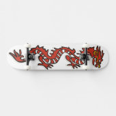 Rode draak artistieke skateboard dek (Horizontaal)