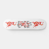 Rode draak/Chinees nieuwjaar Skateboard (Horizontaal)