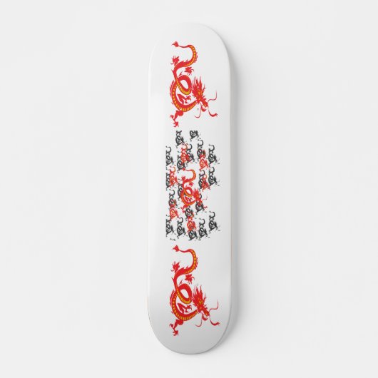 Rode draak/Chinees nieuwjaar Skateboard (Voorkant)