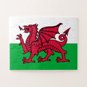 Rode Draak Keltische Vlag van Wales & Welsh Legpuzzel