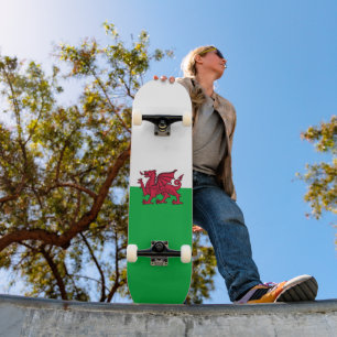 Rode Draak Keltische Vlag van Wales & Welsh Skateboard