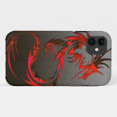 rode draak met draak Case-Mate iPhone case (Achterkant (horizontaal))