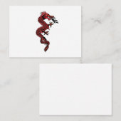 Rode draak notitiekaartje (Voorkant / Achterkant)