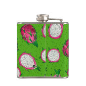 Rode draak op groen heupfles (Achterkant)