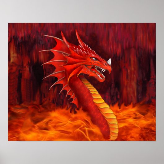 Rode Draak Terrorbrenger Poster (Voorkant)