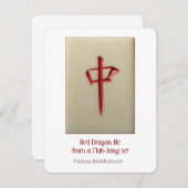 Rode draak - Toelichting Kaart (Voorkant / Achterkant)