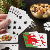Rode draak Welsh vlag Pokerkaarten (Insitu)
