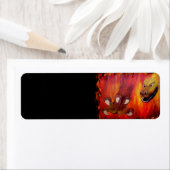 Rode drakenklauw etiket (Insitu)