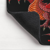 Rode drakenmousepad muismat (Hoek)