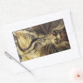 Rode drakenstickers rechthoekige sticker (Envelop)