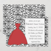  rode dress kaart (Voorkant / Achterkant)