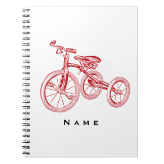 rode driewieler notitieboek