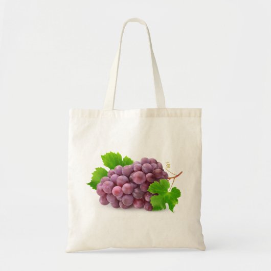 Rode druif tote bag (Voorkant)