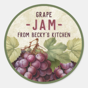  Rode Druiven Jam Canning stickers