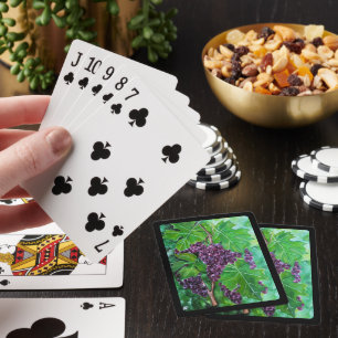 Rode druiven op een Augustusrank door Alfred Fox Pokerkaarten