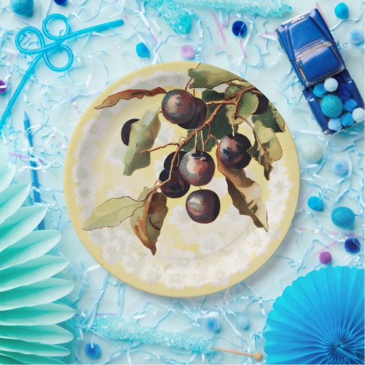 rode druiven papier Borden Papieren Bordje (Feest)