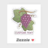 Rode druiven sticker (Vel)