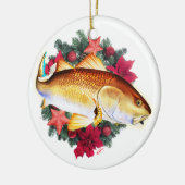 Rode Drummer Kerstmis Keramisch Ornament (Links)