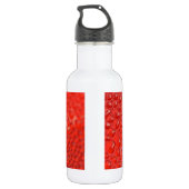 Rode druppels op glas waterfles (Achterkant)