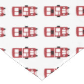 Rode dubbeldeksbus tafellaken (Gekanteld)