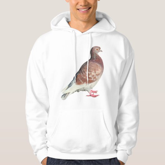 Rode duif (geïsoleerd) hoodie (Voorkant)