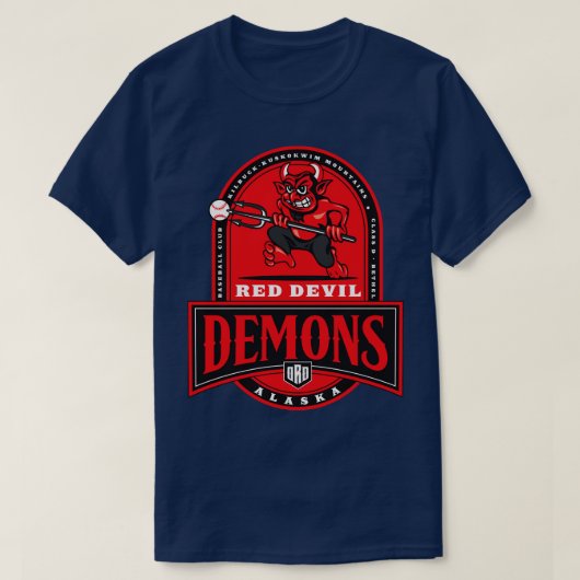 Rode Duivel Alaska Demons T-shirt (Design voorkant)