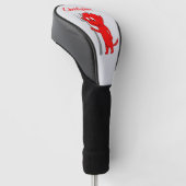 Rode Duivel Ontwerp Golfheadcover (Schuin)