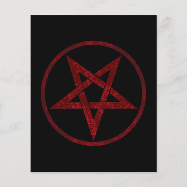Rode Duivel Pentagram (Voorkant)