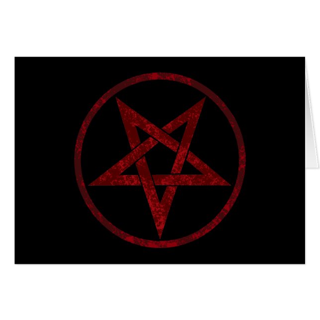 Rode Duivel Pentagram (Voorkant Horizontaal)